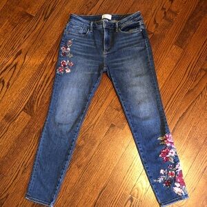 Driftwood Jackie Floral Embroidered Jeans